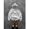 NAKIŞLI 3 İPLİK PAMUKLU KUMAŞ OVERSİZE STW SWEAT BEYAZ