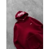 NAKIŞLI 3 İPLİK PAMUKLU KUMAŞ OVERSİZE STW SWEAT BORDO