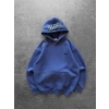 NAKIŞLI 3 İPLİK PAMUKLU KUMAŞ OVERSİZE STW SWEAT MAVİ