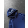 NAKIŞLI 3 İPLİK PAMUKLU KUMAŞ OVERSİZE STW SWEAT MAVİ