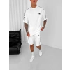 NF OVERSİZE OYSHO KUMAŞ ŞORTLU TAKIM BEYAZ