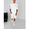 NF OVERSİZE OYSHO KUMAŞ ŞORTLU TAKIM BEYAZ
