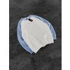 NK KOL PARCALI 3 İPLİK PAMUKLU SWEAT BEBEMAVİ