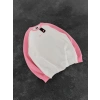 NK KOL PARCALI 3 İPLİK PAMUKLU SWEAT PEMBE