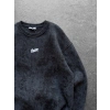 STW YIKAMA 3 İPLİK ŞARDONLU BİSİKLET YAKA SWEAT SİYAH