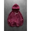 NK YIKAMA 3 İPLİK ŞARDONLU KAPÜŞONLU SWEAT BORDO