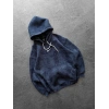 NK YIKAMA 3 İPLİK ŞARDONLU KAPÜŞONLU SWEAT LACİ