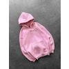 NK YIKAMA 3 İPLİK ŞARDONLU KAPÜŞONLU SWEAT PEMBE