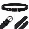OVAL TOKA DİKİŞLİ DERİ KEMER