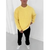 OVERSİZE KALIP TRİKO KAZAK SARI