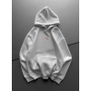 ÖZEL SERİ NK HOLOGRAM BASKI OVERSİZE KAPÜŞONLU SWEAT BEYAZ