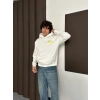 ÖZEL SERİ NK YARI REFLEKTÖRLÜ OVERSİZE KAPÜŞONLU SWEAT BEYAZ