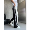 ÖZEL TASARIM ÇİFT RENK EŞOFMAN ALTI BEYAZA SİYAH