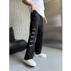 ÖZEL TASARIM FUL NAKIŞ EŞOFMAN ALTI  SİYAH