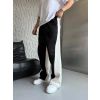 ÖZEL TASARIM ÇİFT RENK EŞOFMAN ALTI SİYAHA BEYAZ