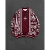 PARİS DİO NAKIŞ 3 İPLİK PAMUKLU YAKALI SWEAT BORDO