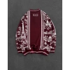 PARİS DİO NAKIŞ 3 İPLİK PAMUKLU YAKALI SWEAT BORDO