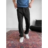 PİLE DETAY BAGGY KALIP PANTOLON SİYAH