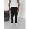 PİLELİ BAGGY SİYAH PANTOLON