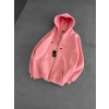 PLO 3 İPLİK PAMUKLU HIRKA PEMBE