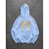 PULLU KANAT 3 İPLİK PAMUKLU KUMAŞ SWEAT BEBEMAVİ