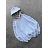 PULLU KANAT 3 İPLİK PAMUKLU KUMAŞ SWEAT GRİ