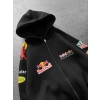 REDBULL OVERSİZE FULL BASKI HIRKA SİYAH