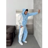 SERİT NK OVERSİZE 3 İPLİK PAMUKLU TAKIM BEBEMAVİ