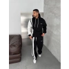 SERİT NK OVERSİZE 3 İPLİK PAMUKLU TAKIM SİYAH