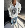 SPIDER OVERSİZE HIRKA BEYAZ
