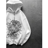 SPIDER OVERSİZE HIRKA BEYAZ