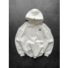 STW KAPÜŞONLU OVERSİZE CAM SWEAT BEYAZ