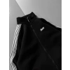 STW KOLLAR ŞERİTLİ OVERSİZE HIRKA SİYAH