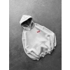SUP BASKI 3 İPLİK PAMUKLU KUMAŞ OVERSİZE SWEAT GRİ