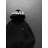 SUP BASKI 3 İPLİK PAMUKLU KUMAŞ OVERSİZE SWEAT SİYAH
