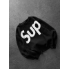 SUP BOXY KALIP 3 İPLİK PAMUKLU SWEAT SİYAH