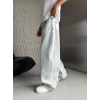SÜPER BAGGY DÜZ KOT PANTOLON AÇIK MAVİ