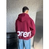 SUPREM OVERSİZE HIRKA BORDO