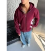 SUPREM OVERSİZE HIRKA BORDO