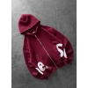 SUPREM OVERSİZE HIRKA BORDO