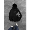 SYN 3 İPLİK PAMUKLU HIRKA SİYAH