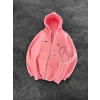 SYN 3 İPLİK PAMUKLU HIRKA PEMBE