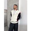 TRİKO ÇİFT FERMUAR AD HIRKA BEYAZ