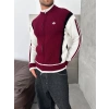 TRİKO ÇİFT FERMUAR AD HIRKA BORDO