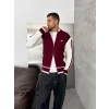 TRİKO ÇİFT FERMUAR AD HIRKA BORDO