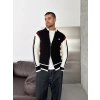 TRİKO ÇİFT FERMUAR AD HIRKA SİYAH
