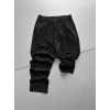 WE11 KUMAŞ BAGGY PILELI PANTOLON SİYAH