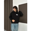 ÖZEL SERİ NK REFLEKTÖRLÜ OVERSİZE KAPÜŞONLU SWEAT SİYAH