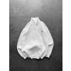 YARIM FERMUAR BASIC PL 3 İPLİK PAMUKLU SWEAT BEYAZ