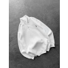 YARIM FERMUAR BASIC PL 3 İPLİK PAMUKLU SWEAT BEYAZ
